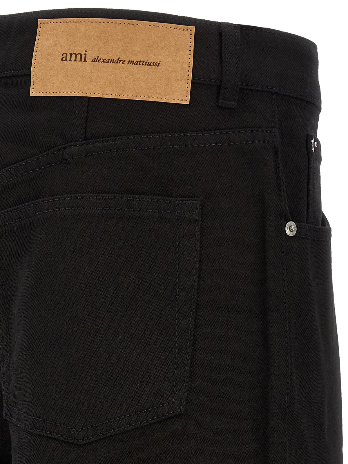 Black denim jeans