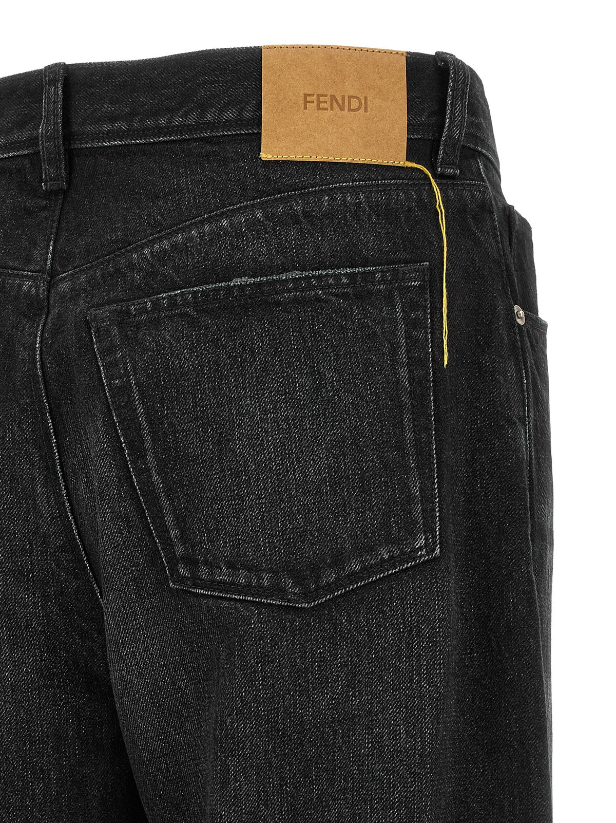 Black denim jeans