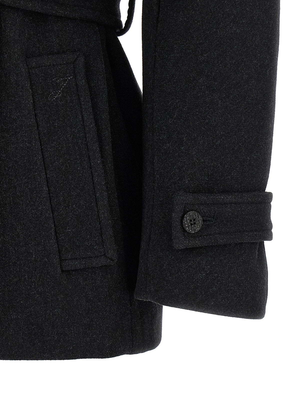 Black 'Le Caban Boléro' coat