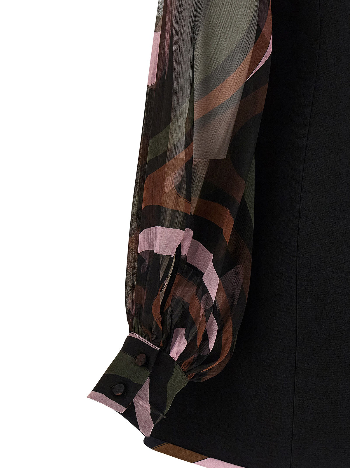 Black 'Marmo' cady dress