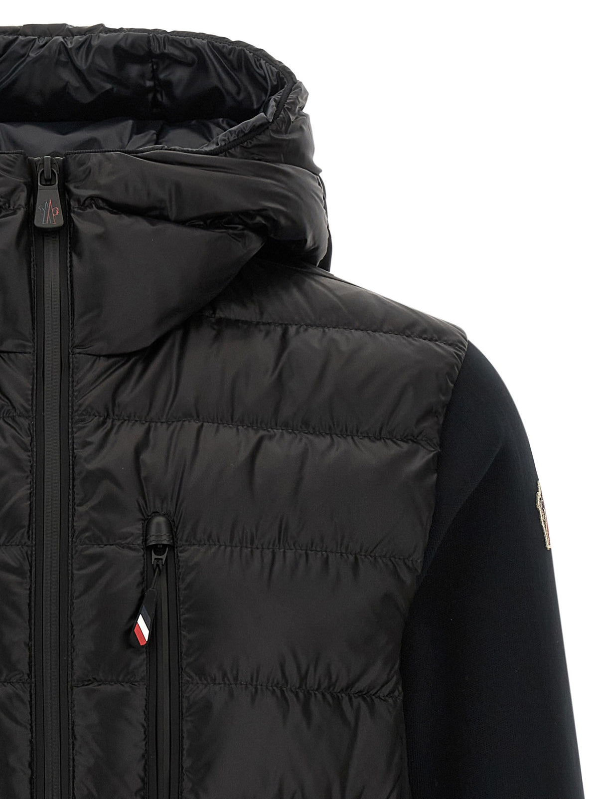 Black padded hoodie
