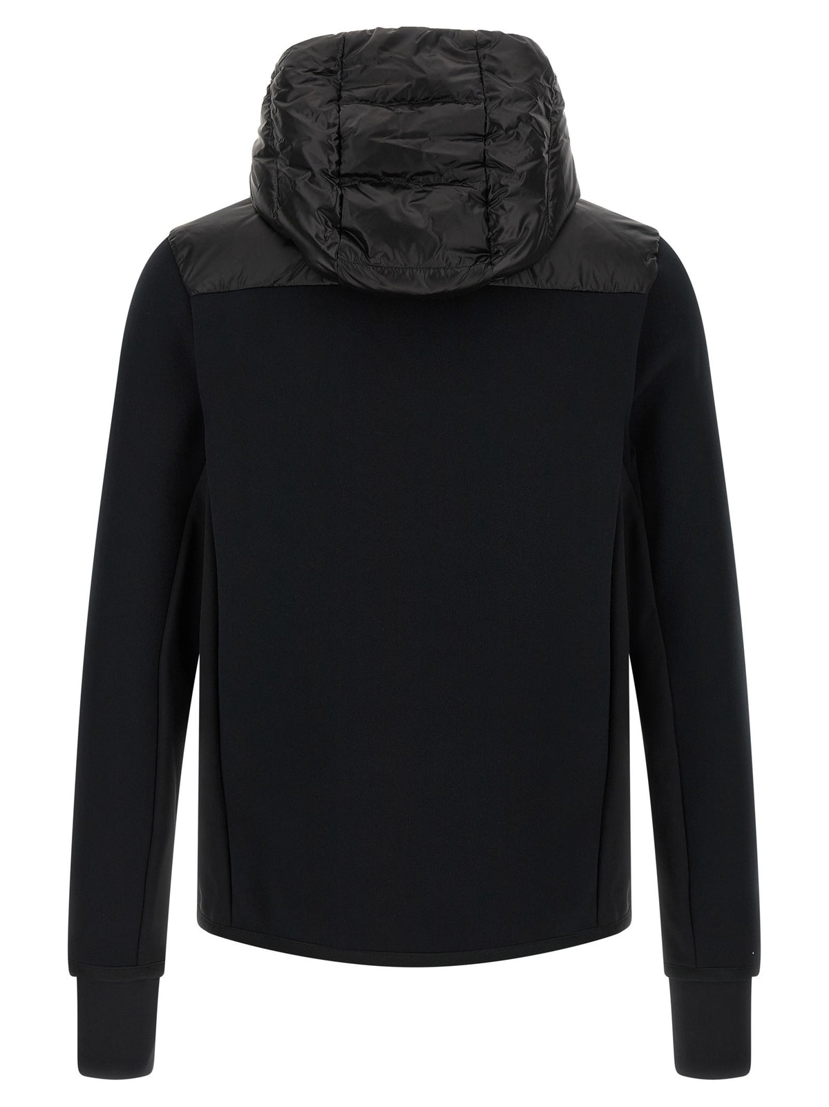 Black padded hoodie