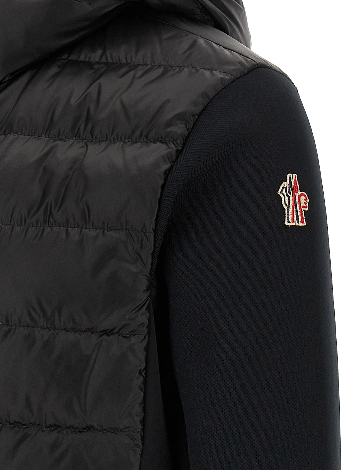 Black padded hoodie