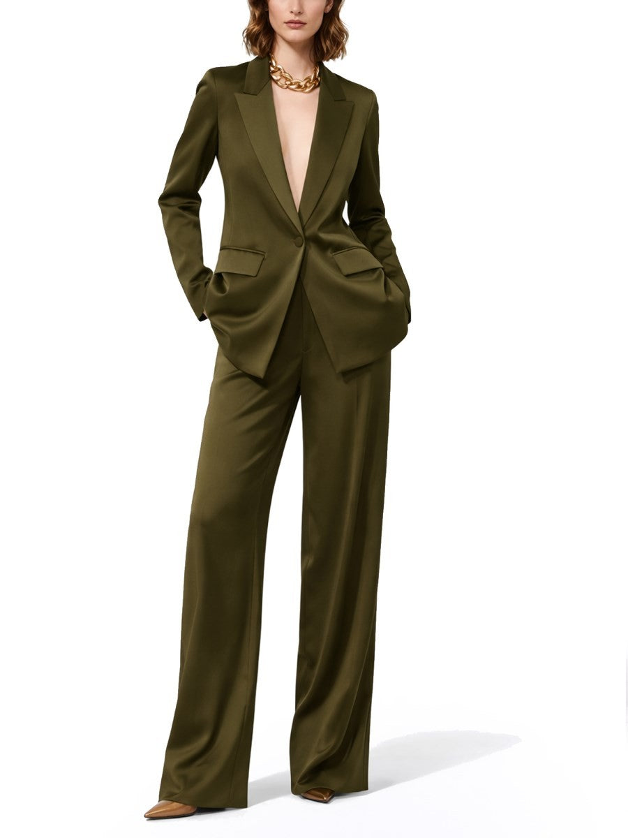 BLAZER IN ENVERS SATIN
