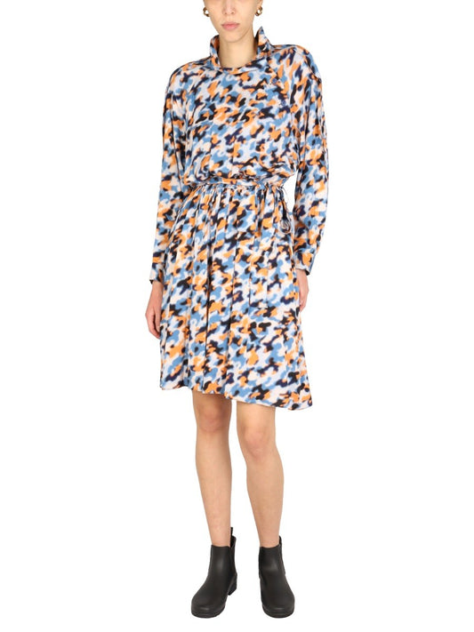 "BLURRED FLOWERS" DRESS
