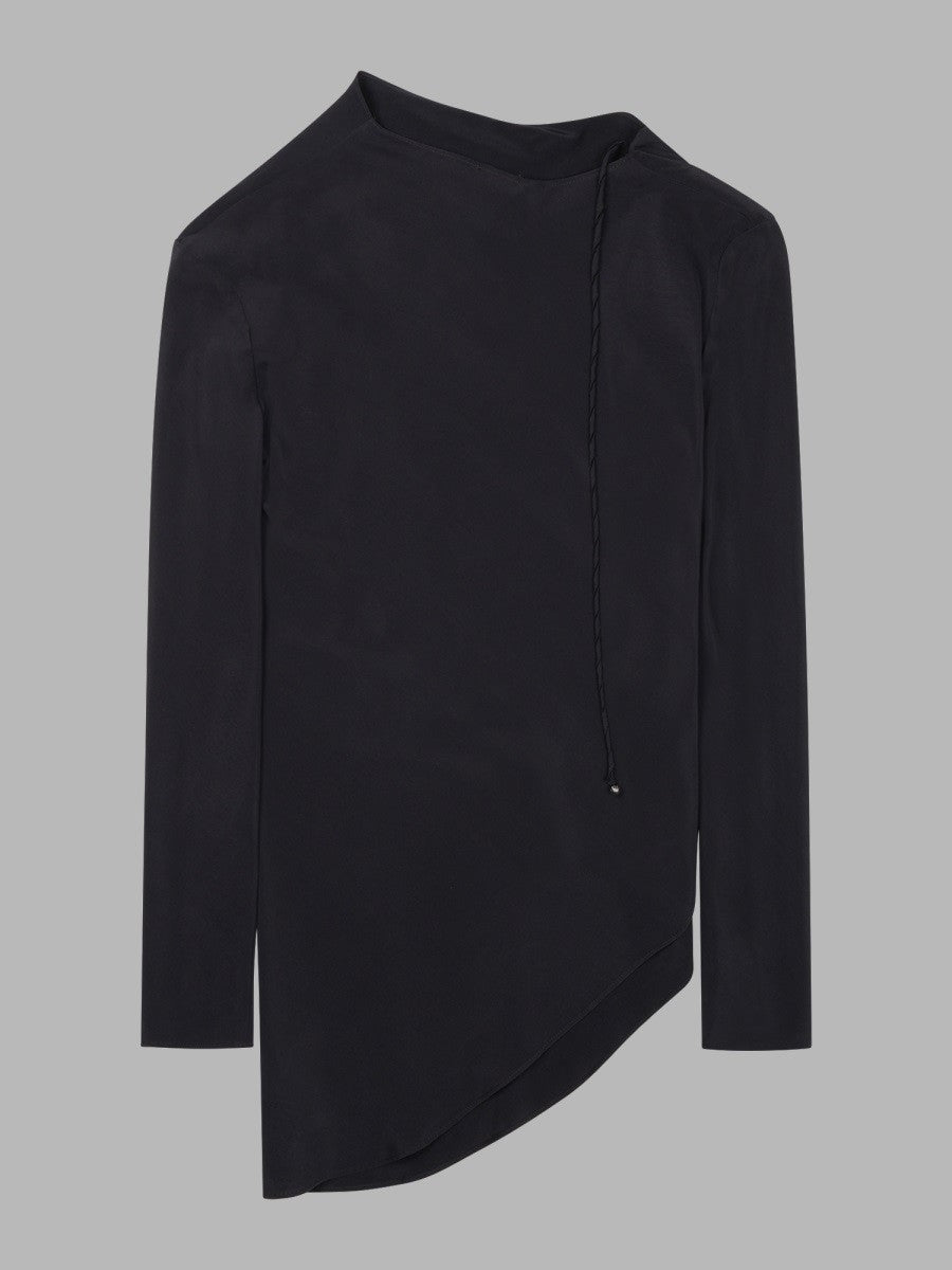 Blusa Asimmetrica Crepe De Chine