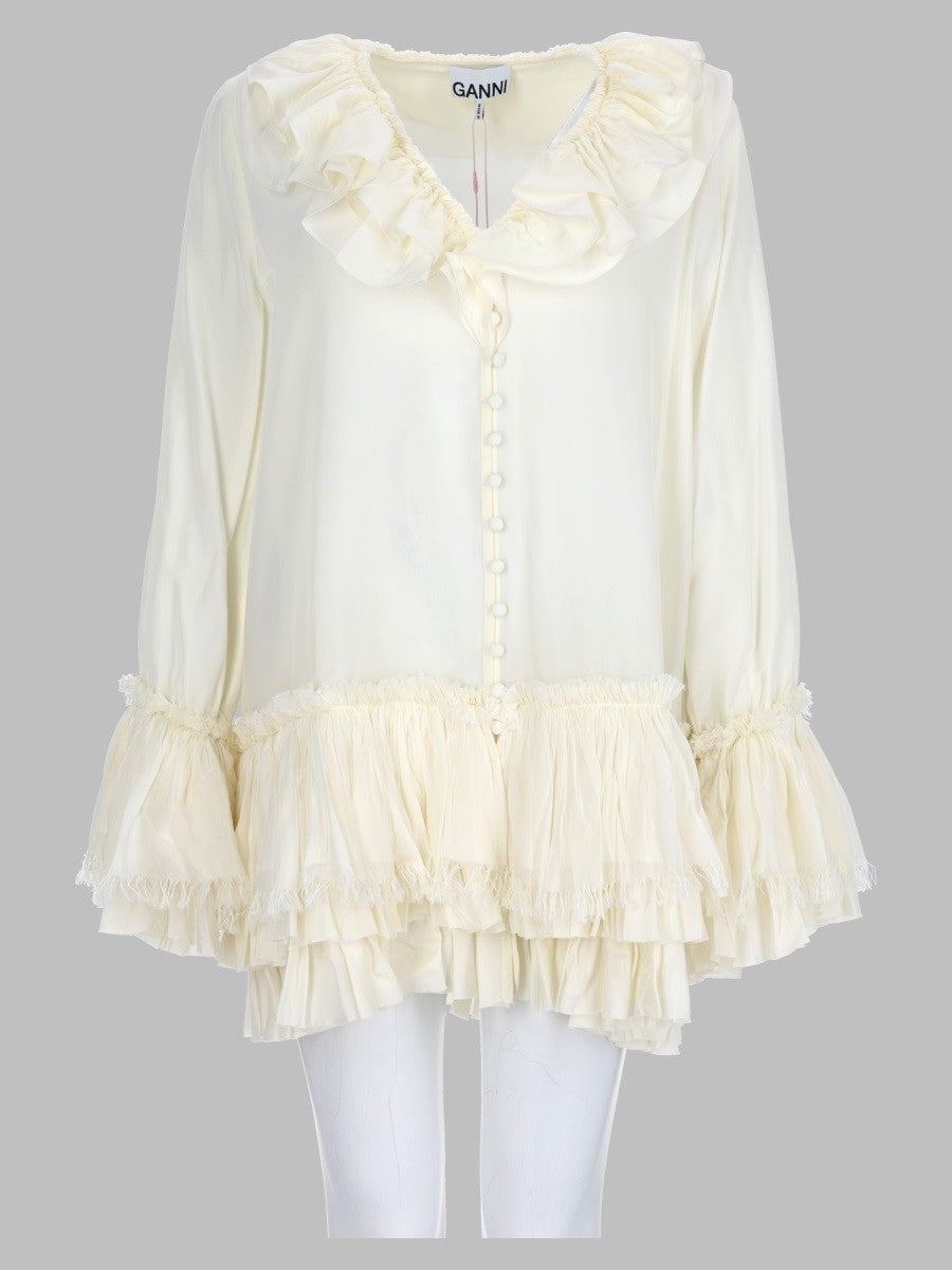 Blusa Con Balze