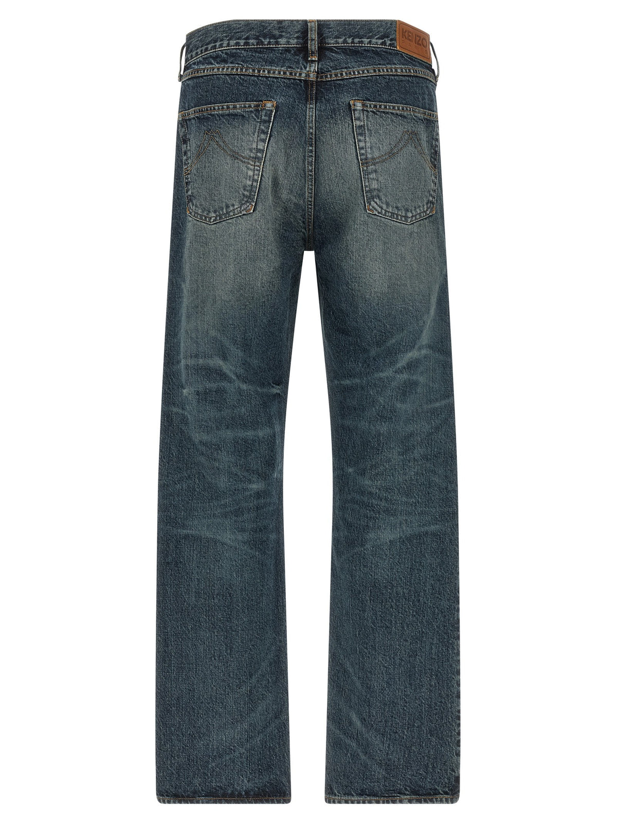 'Boke Flower' button jeans