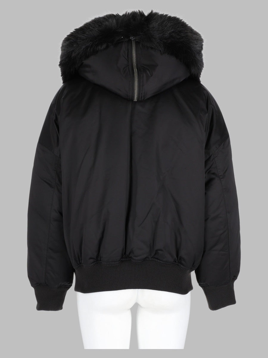 Bomber Cropped con Cappuccio