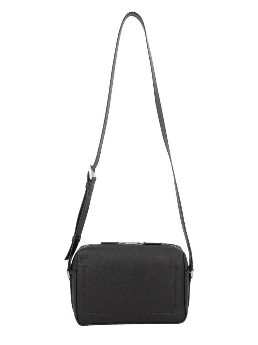 BORSA A TRACOLLA IN PELLE MARTELLATA