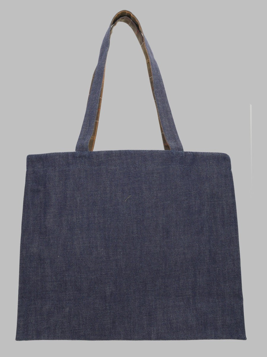 Borsa Tote in Denim di Cotone