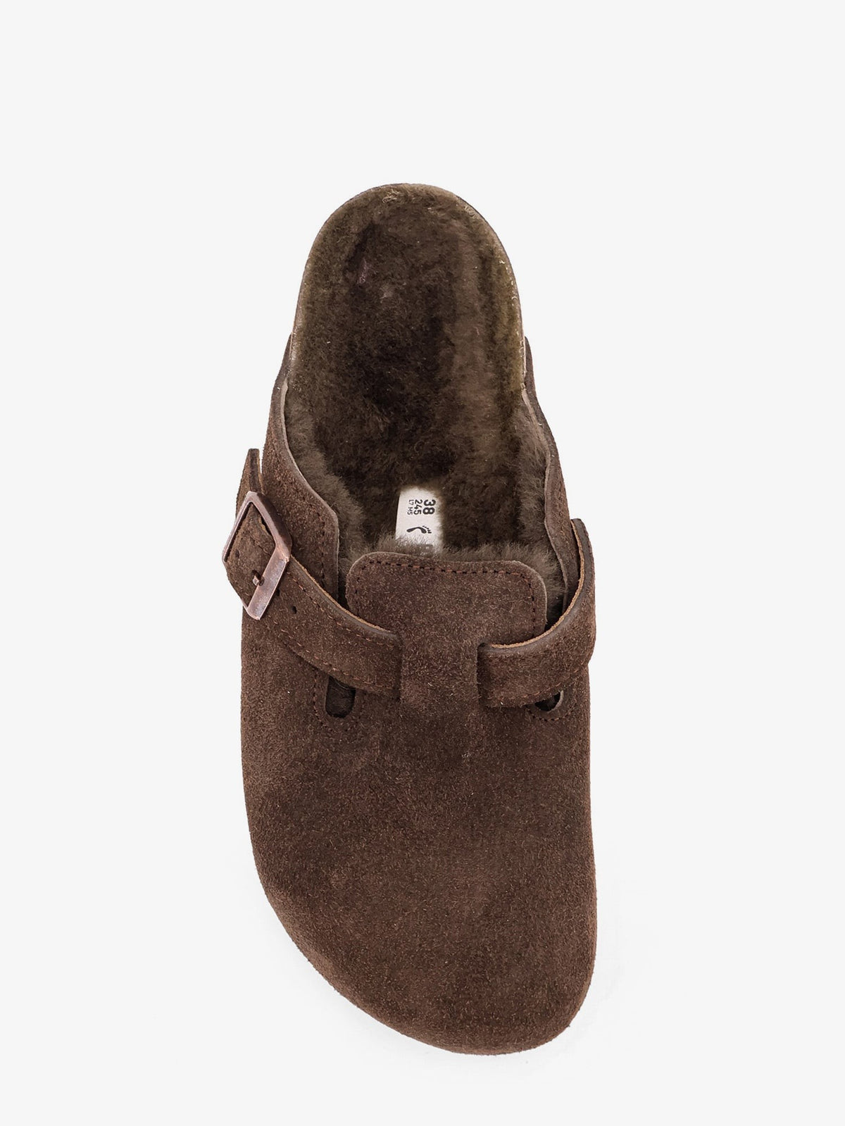 Boston VL/Shearling suede clog
