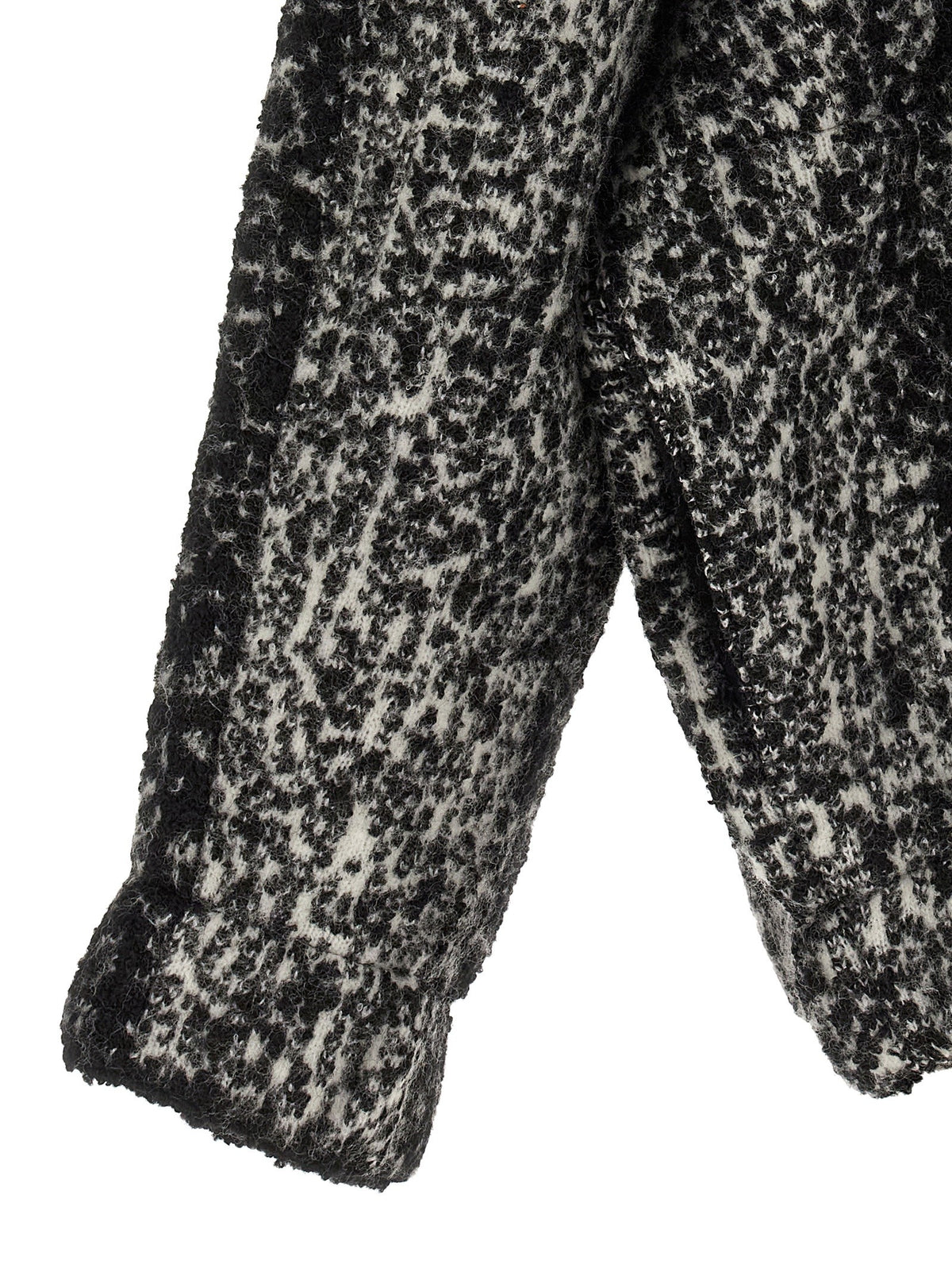 Bouclé bomber jacket
