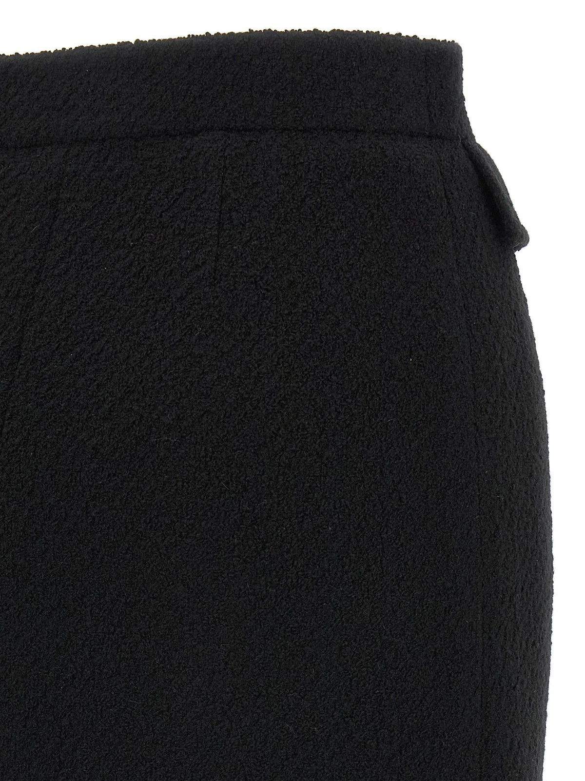 Bouclé wool skirt