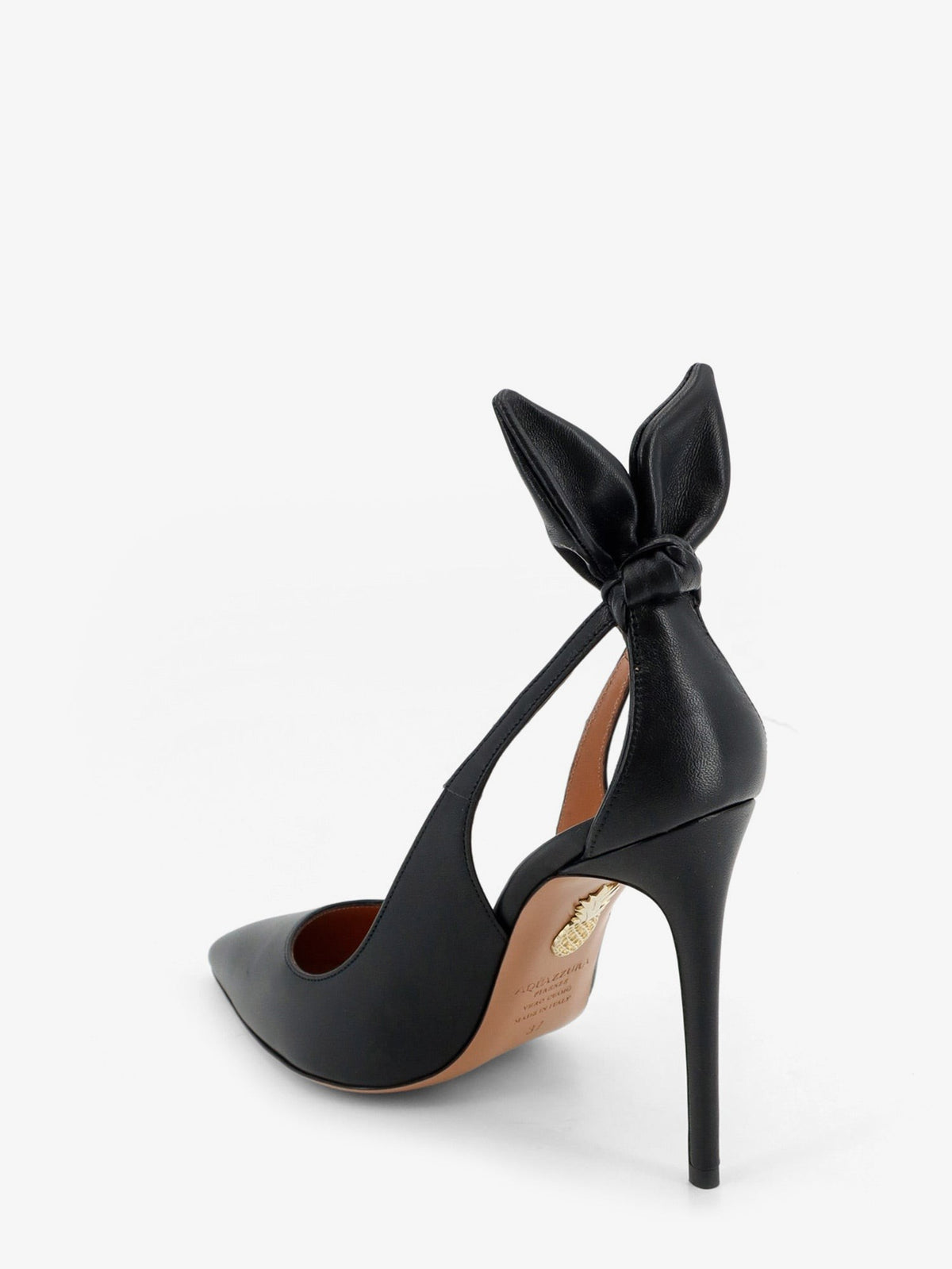Bow Tie Leather Pumps