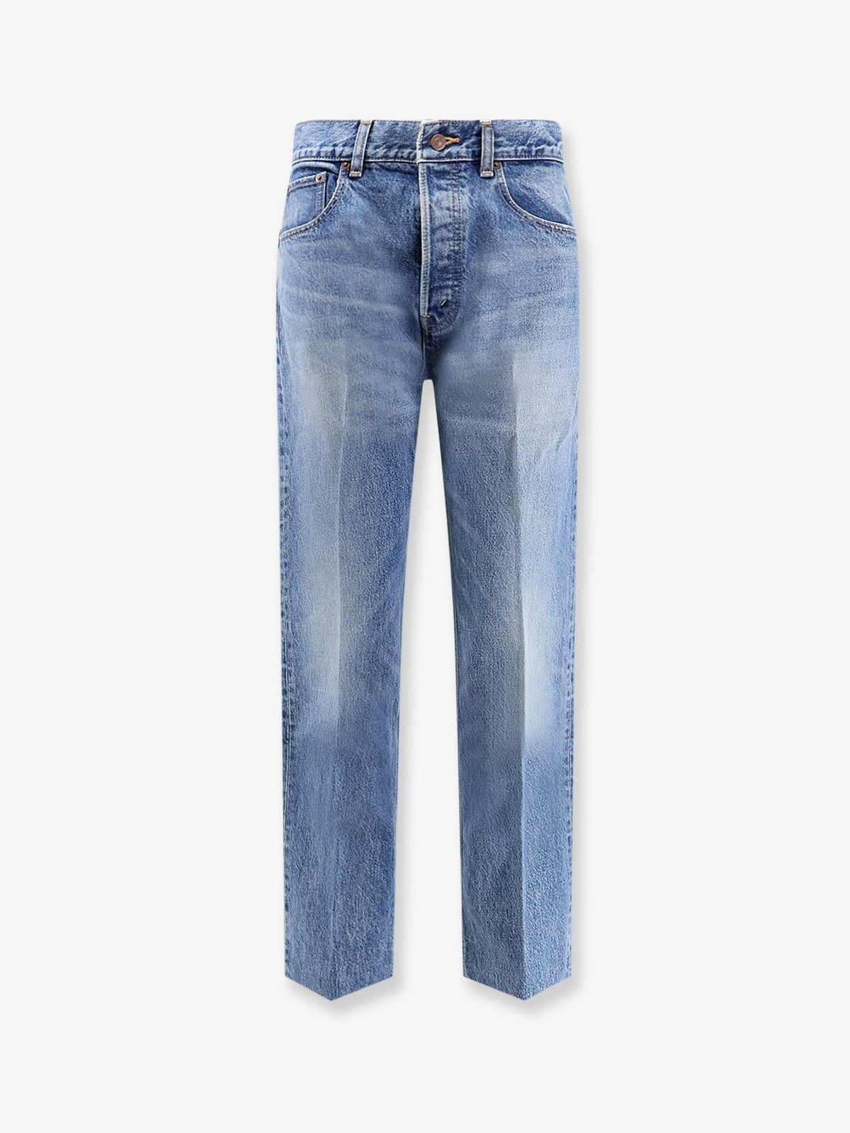 Boyfriend Jeans with Logo tag