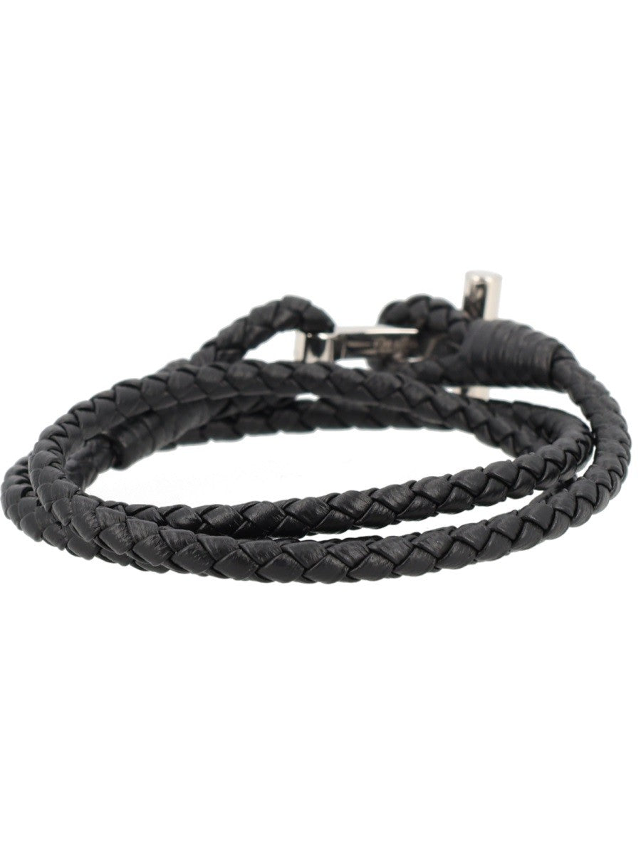 BRACCIALE IN PELLE INTRECCIATA