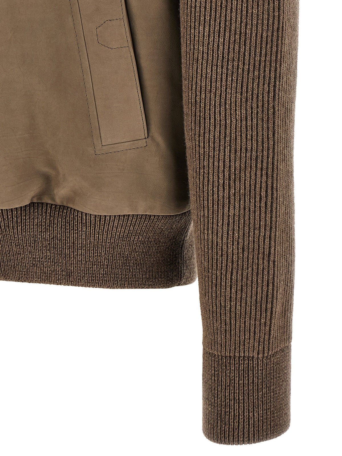 Brown hybrid jacket