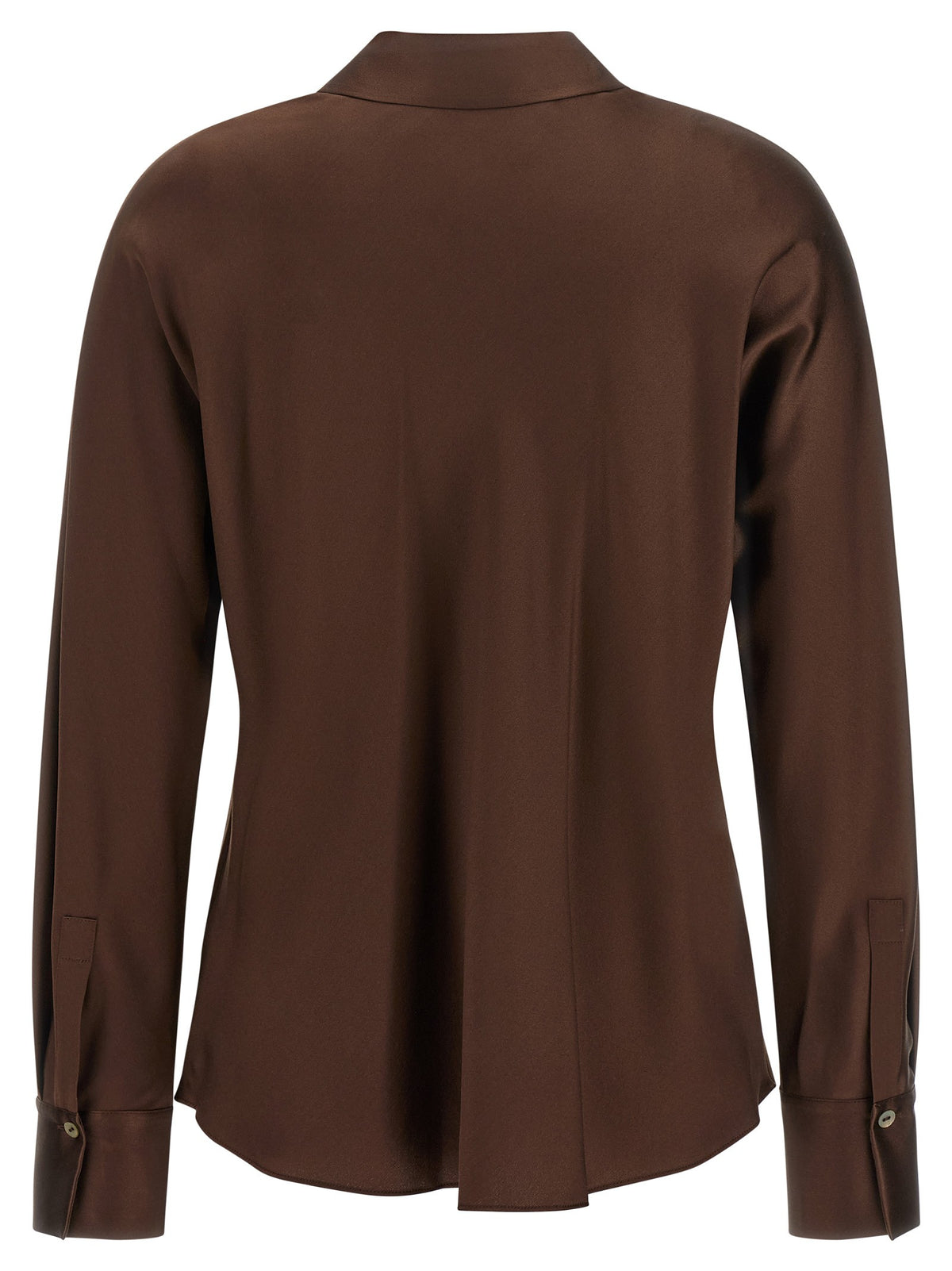 Brown silk blouse