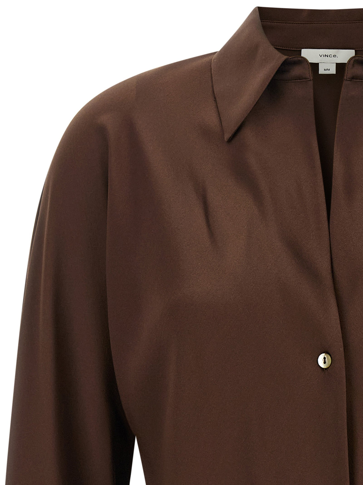 Brown silk blouse