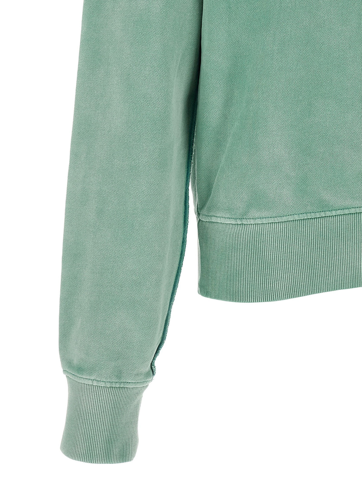 Buttoned turtleneck sweatshirt
