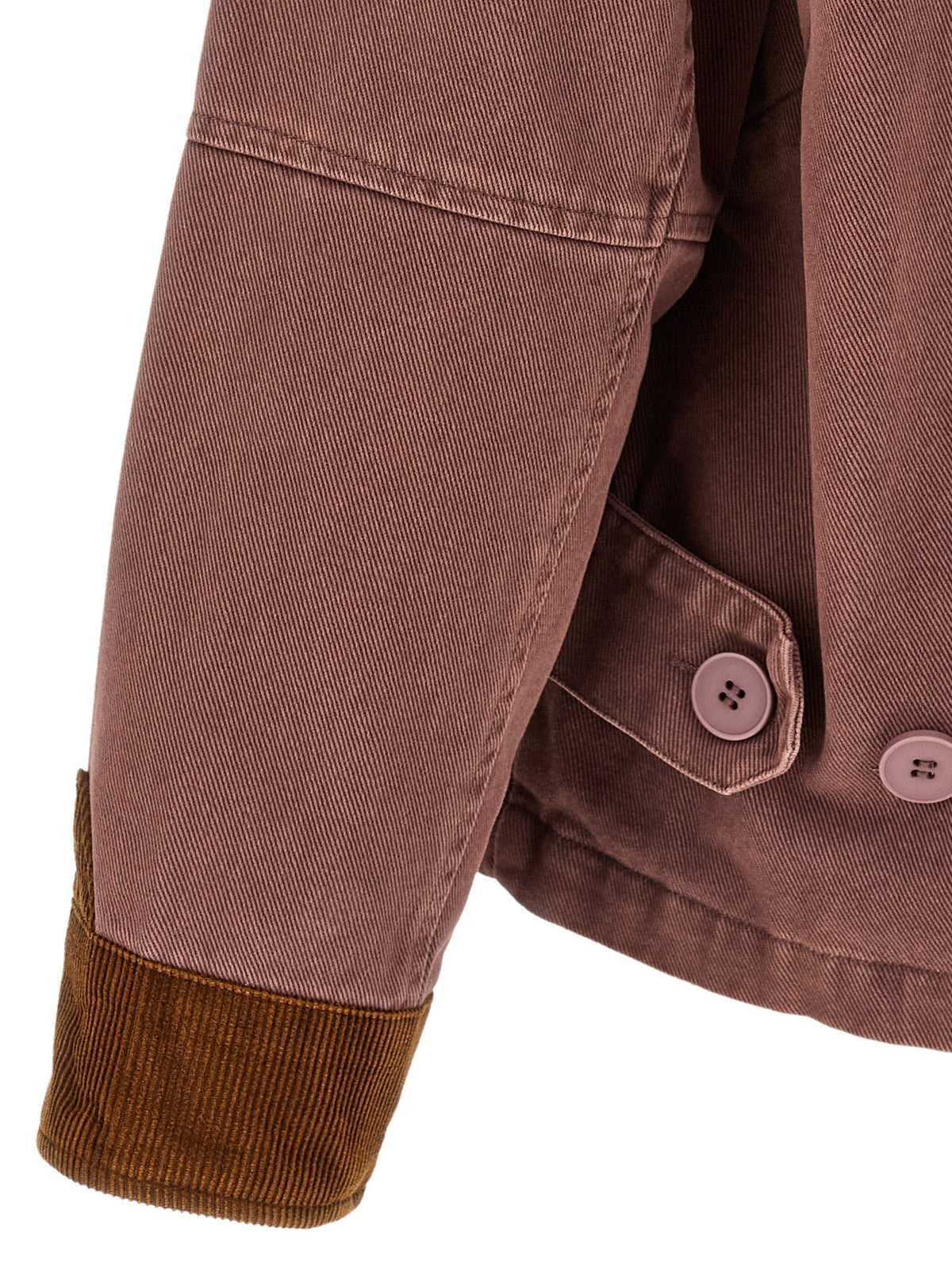 Canvas jacket with embroideries