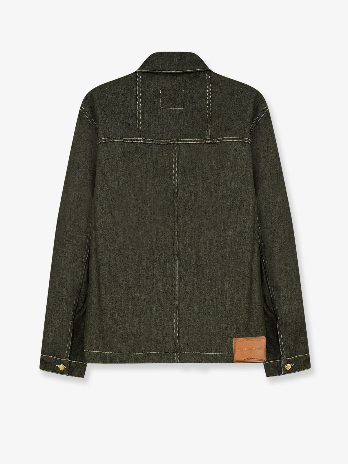 Carpenter's green denim jacket