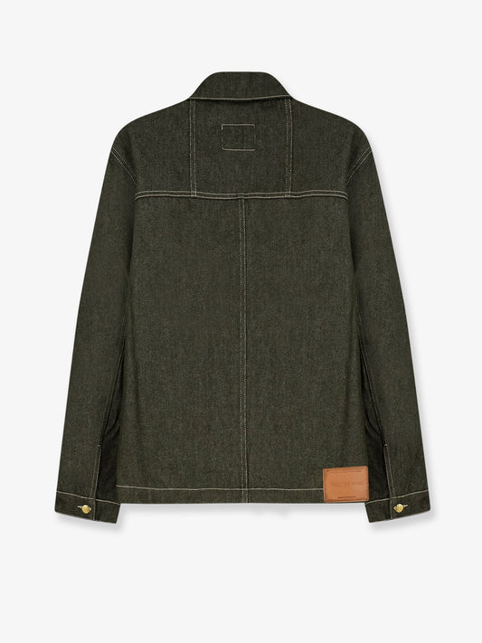 Carpenter's green denim jacket