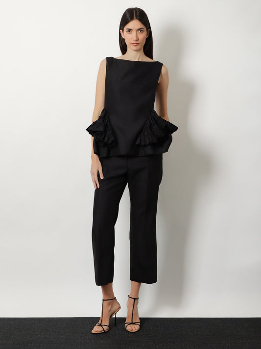 Casey wool and silk top