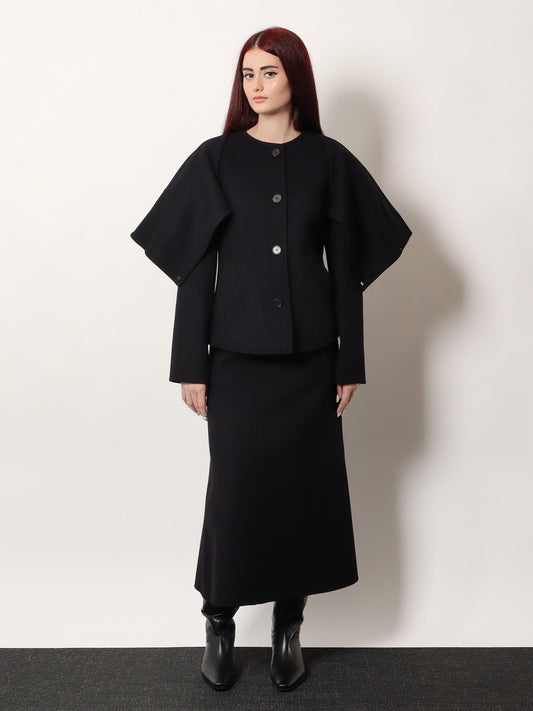 Catran midi wool and cashmere skirt