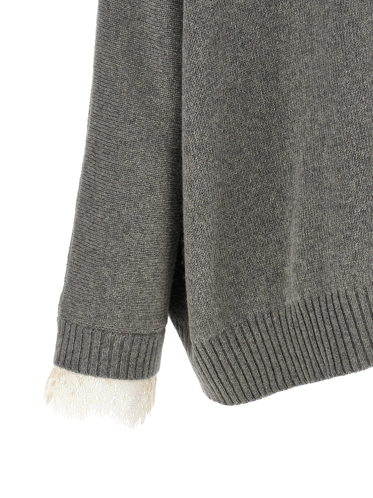 Central stitching sweater
