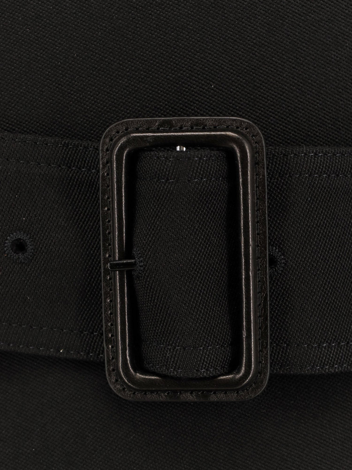 Certified wool coat with belt