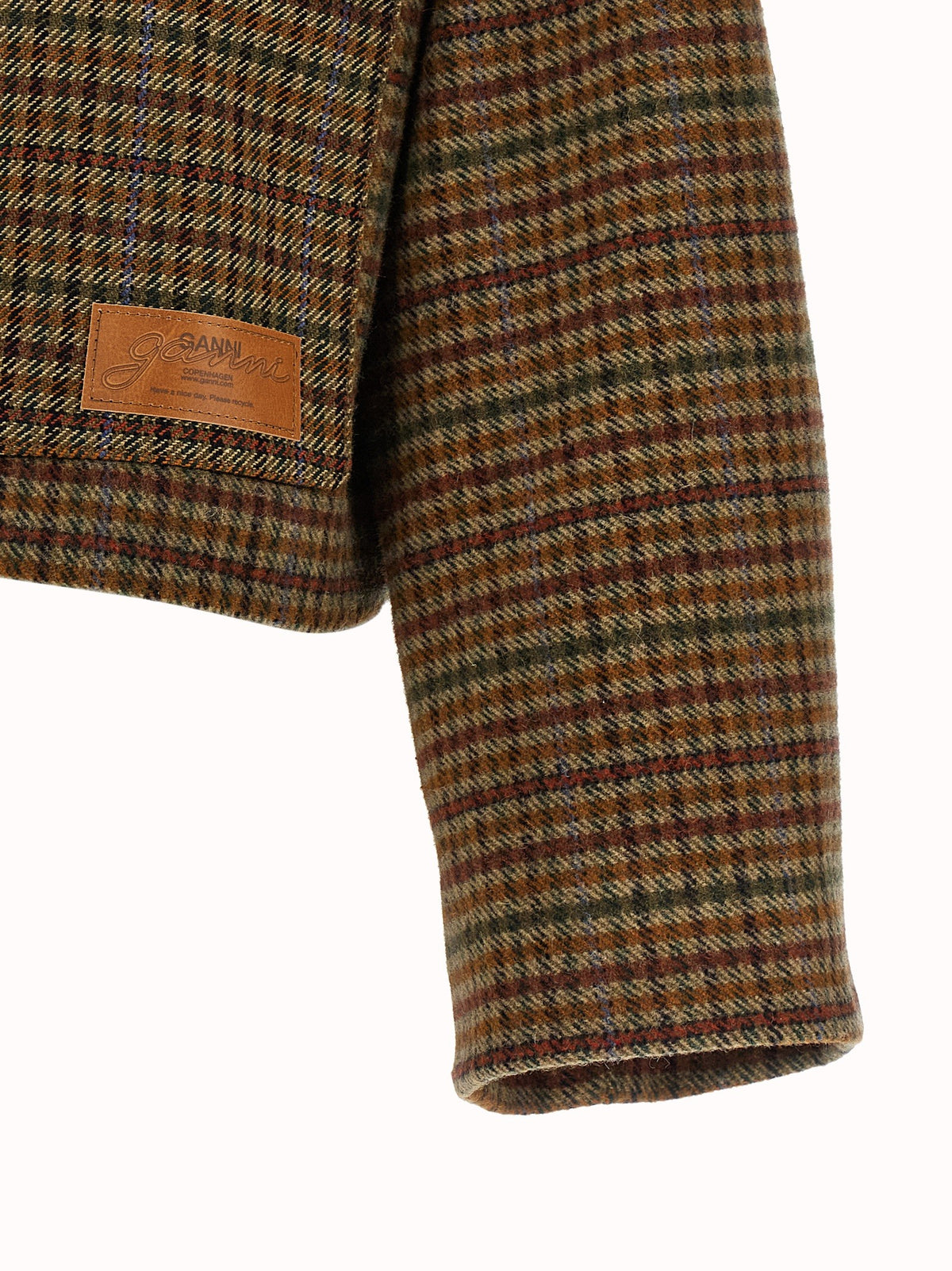 Check twill jacket