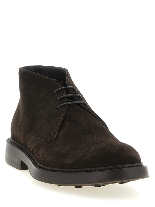 Suede lace-up