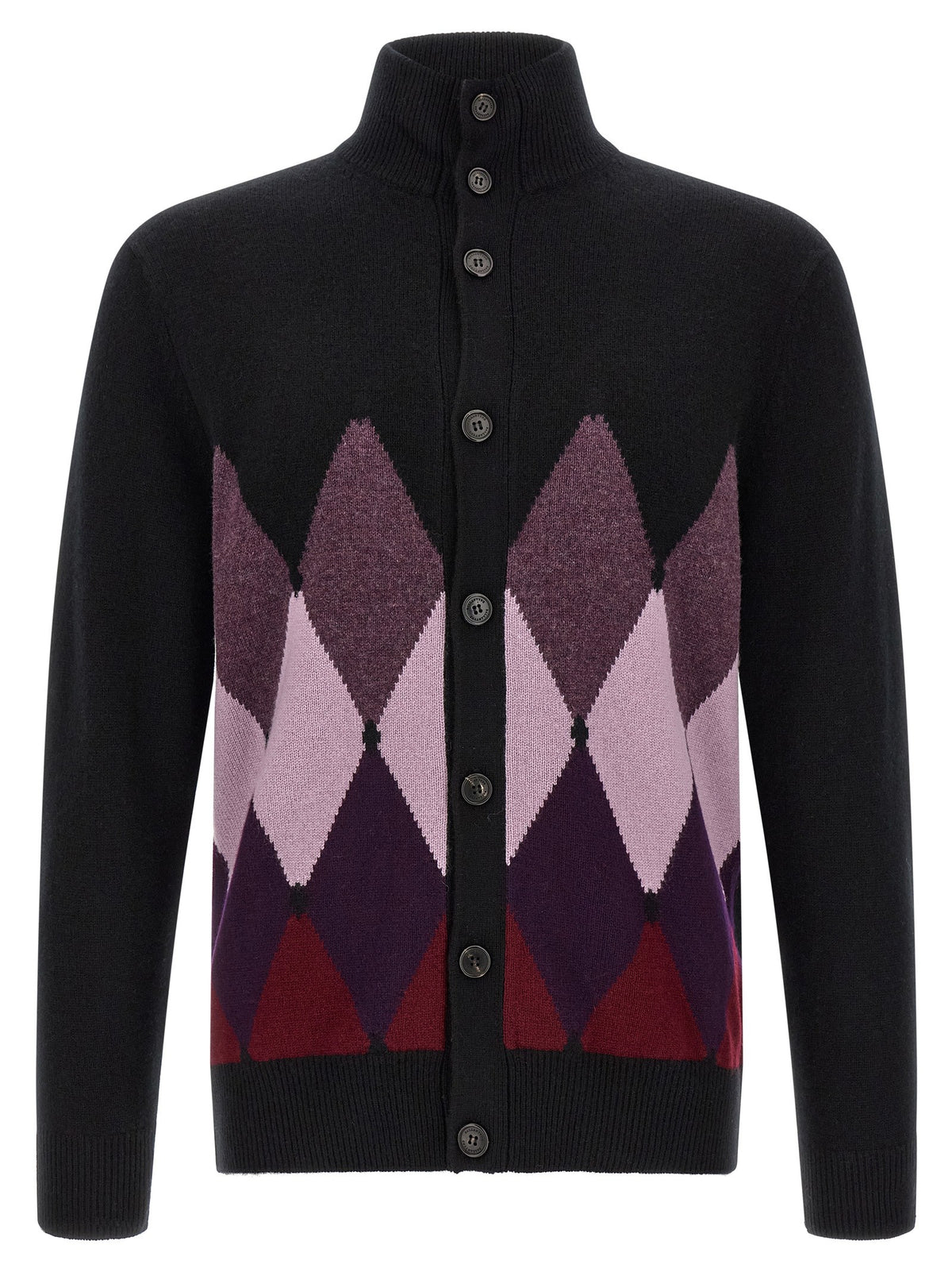 'Classic Diamond' diamond intarsia cardigan