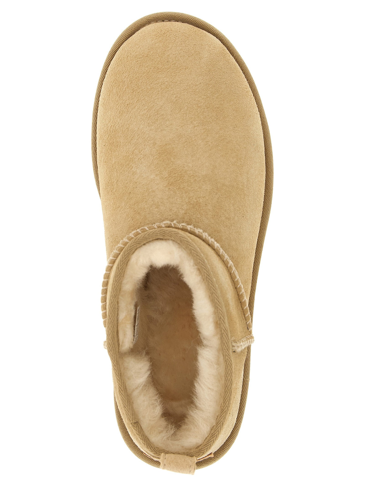 'Classic Ultra Mini' beige ankle boots