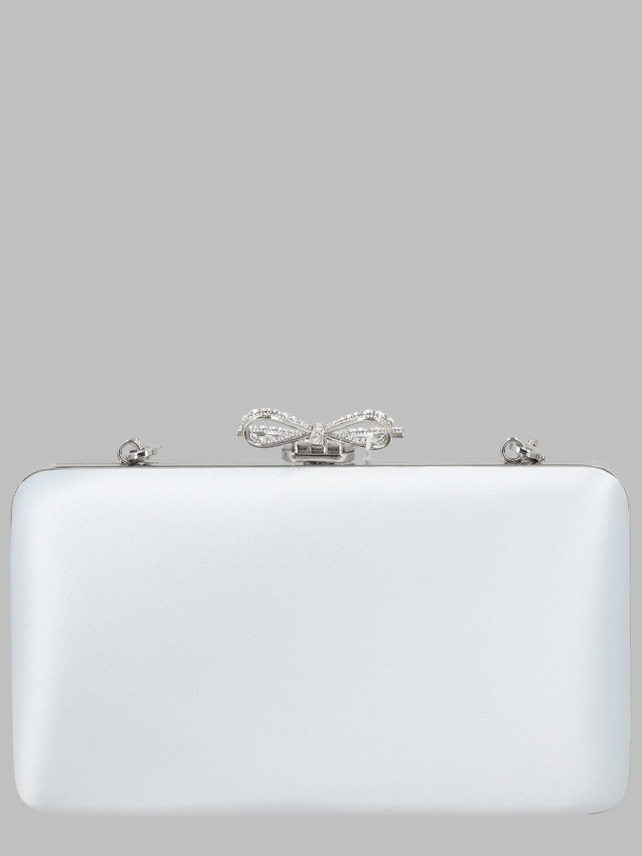 Clutch In Raso Con Fiocco