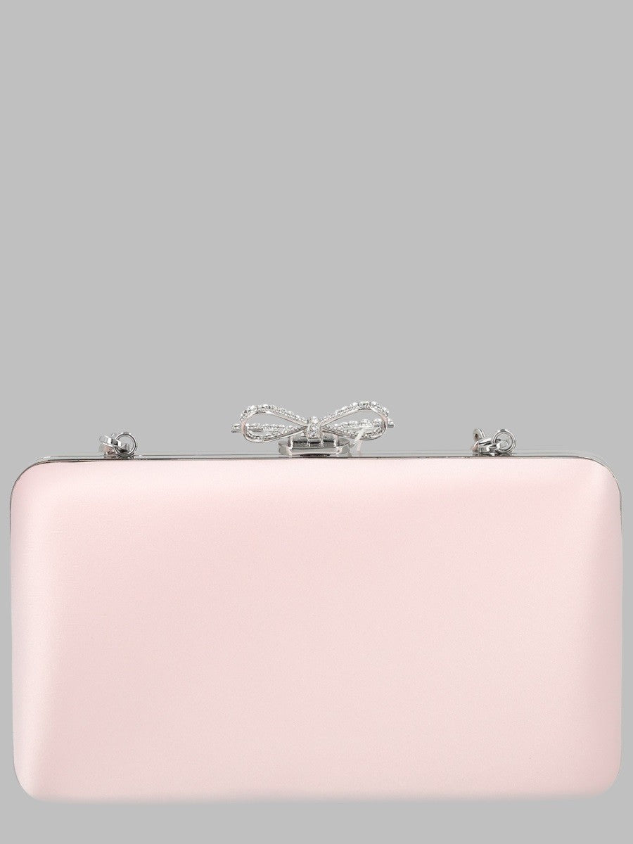 Clutch In Raso Con Fiocco