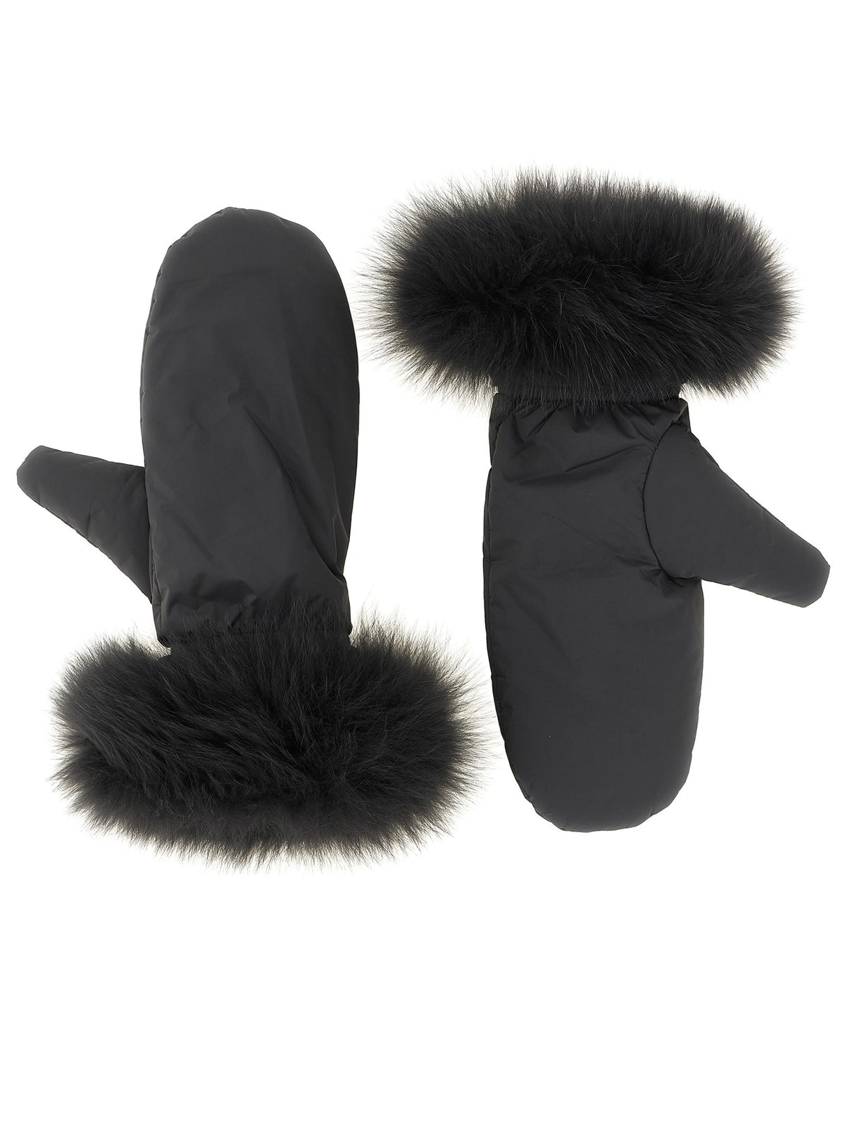 Coat with mittens