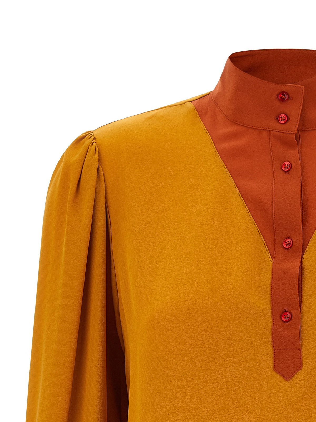 Color-block blouse