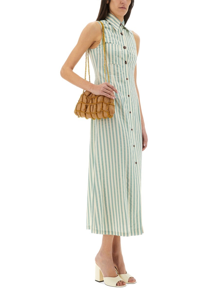 "COLORFUL STRIPES" CHEMISIER DRESS