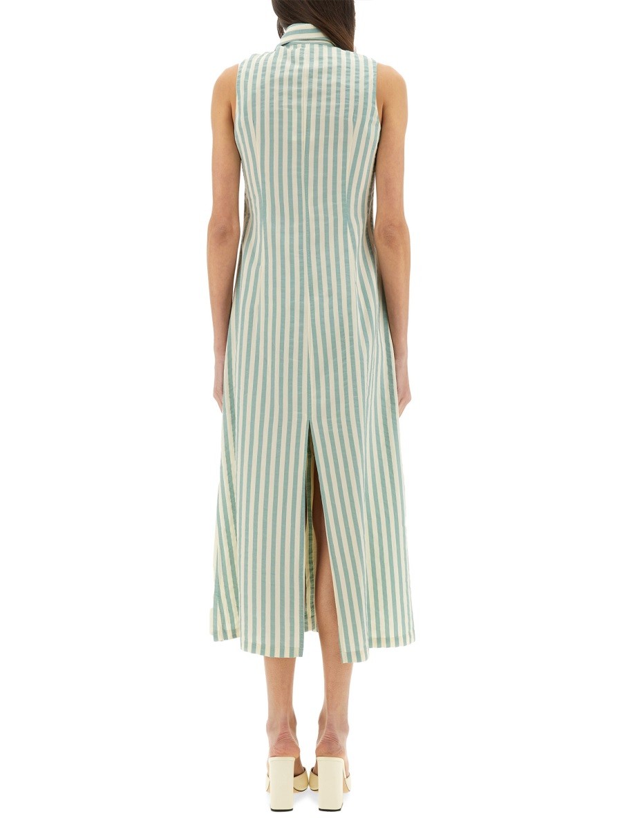 "COLORFUL STRIPES" CHEMISIER DRESS