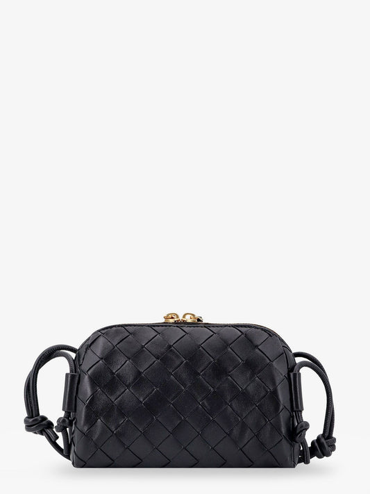 Concert Pouch leather crossbody bag with Intrecciato motif