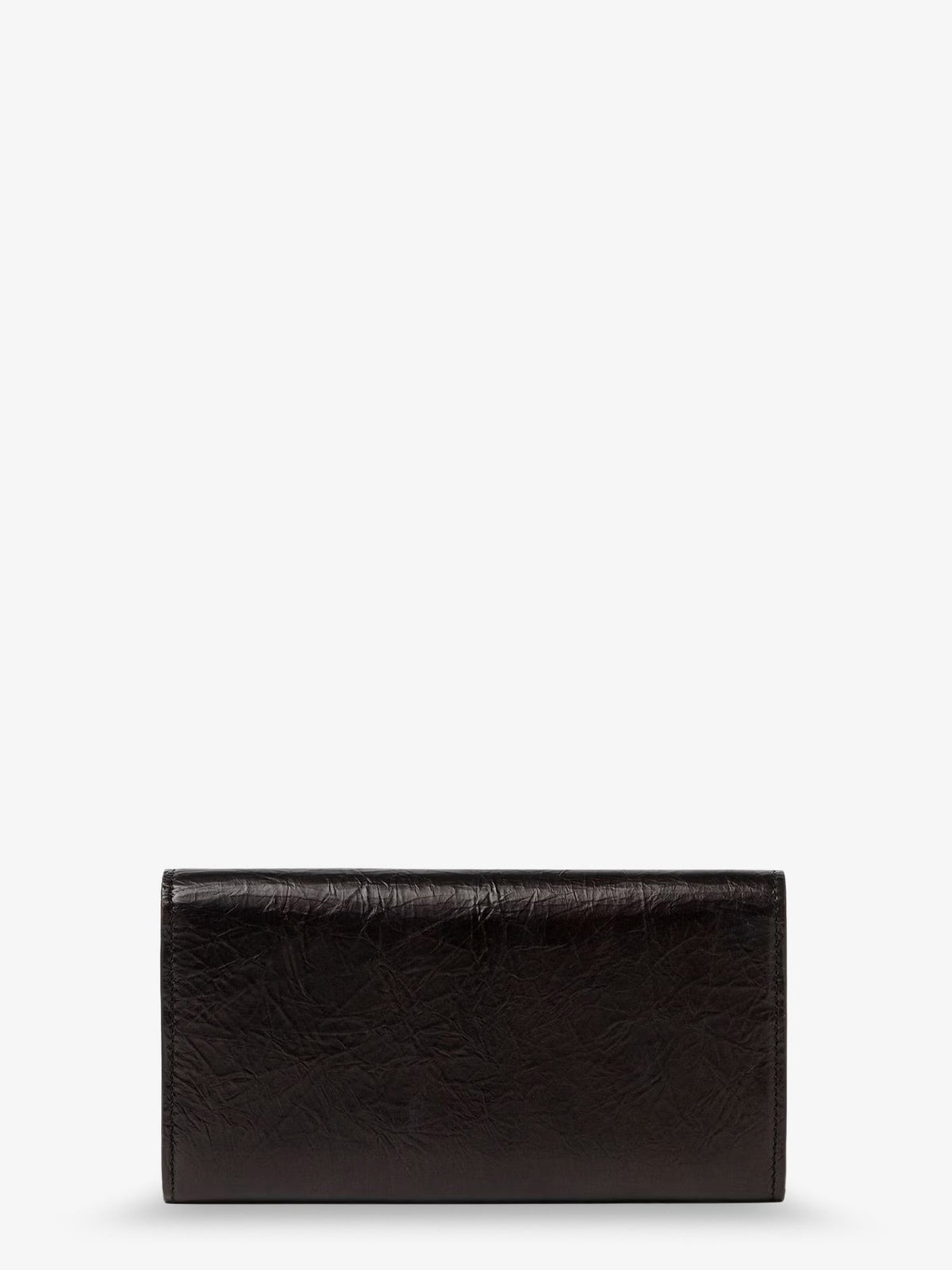 Continental crackled leather wallet