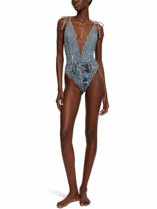 COSTUME INTERO EFFETTO DENIM