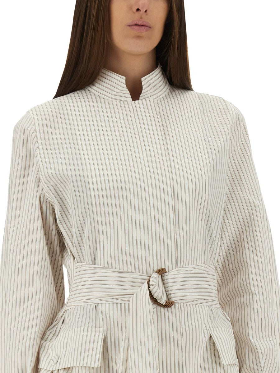 COTTON AND SILK BLOUSON