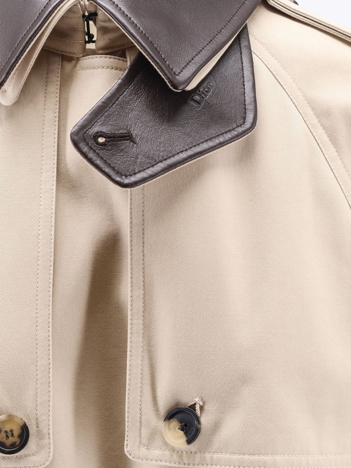 Cotton and silk trench