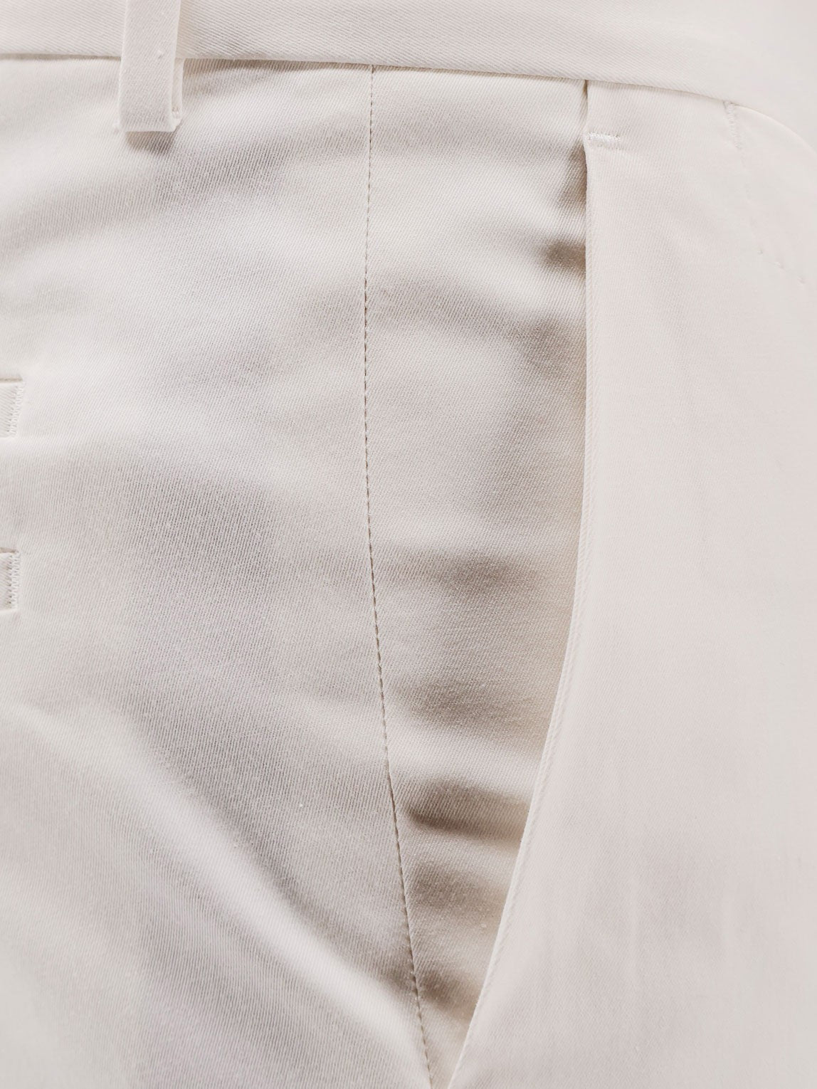 Cotton and silk trousers