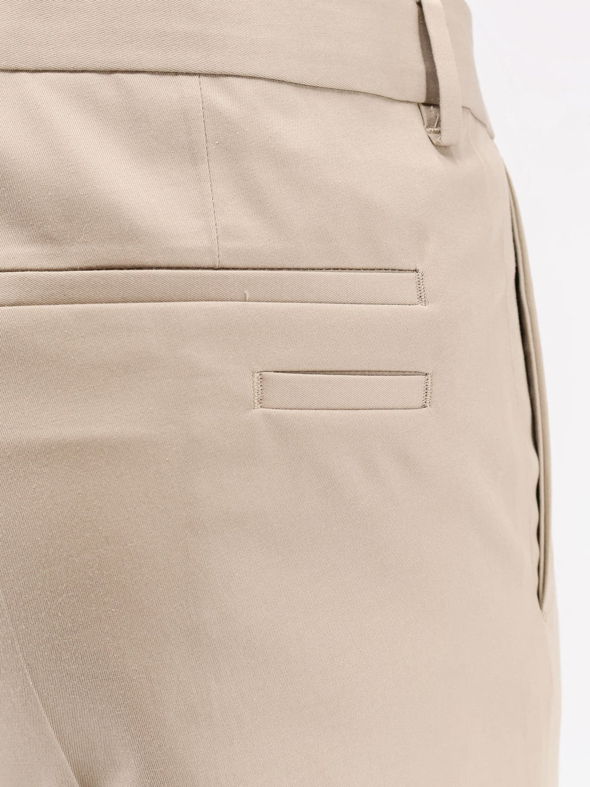 Cotton and silk trousers