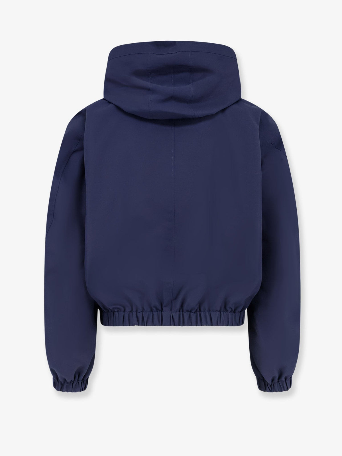 Cotton blend hooded jacket